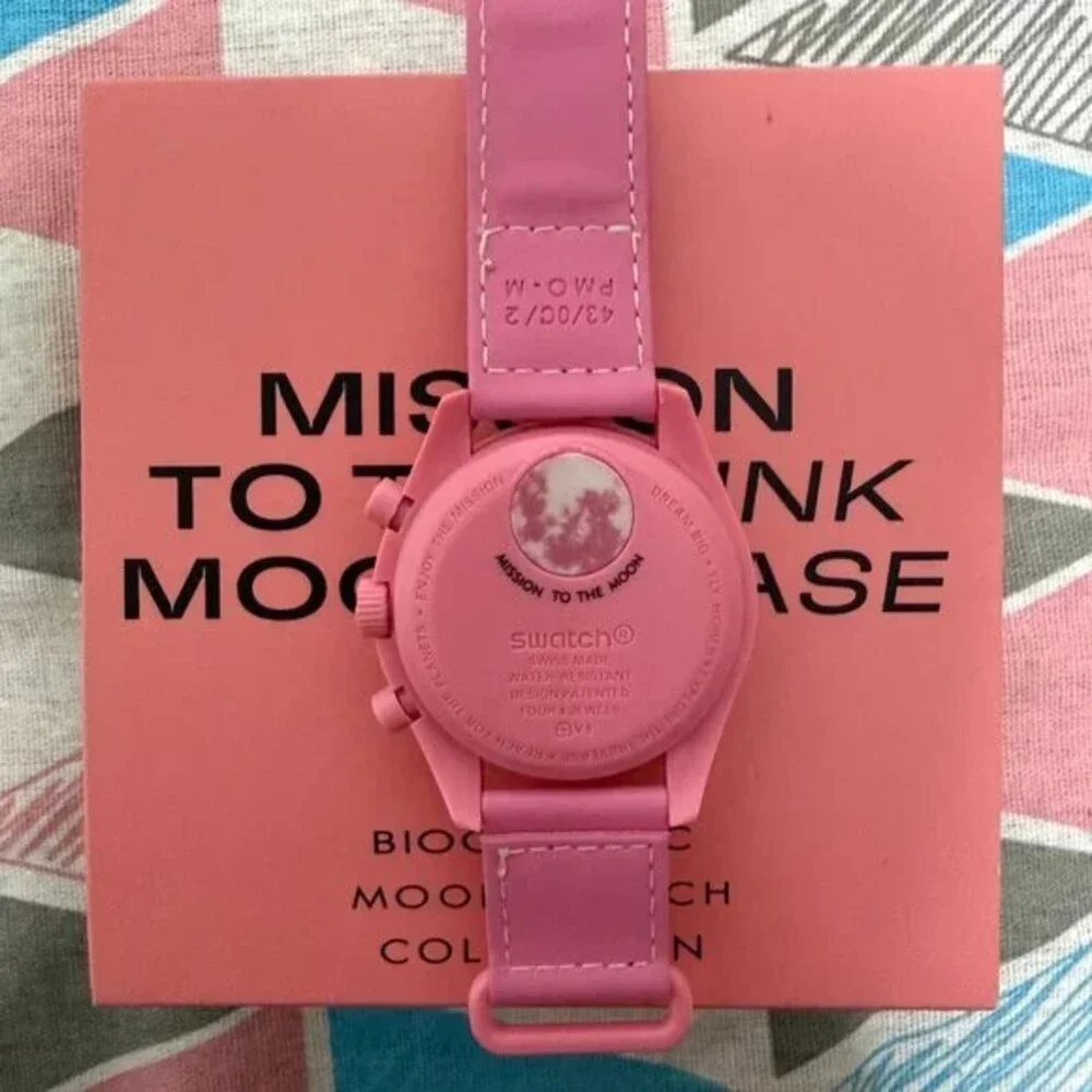 Swatch x Omega MISSION TO THE PINK MOONPHASE Watch